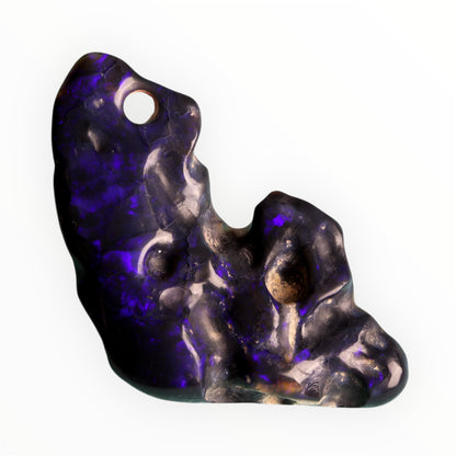 Lightning Ridge Blue & Purple Opal Carving (#2050)
